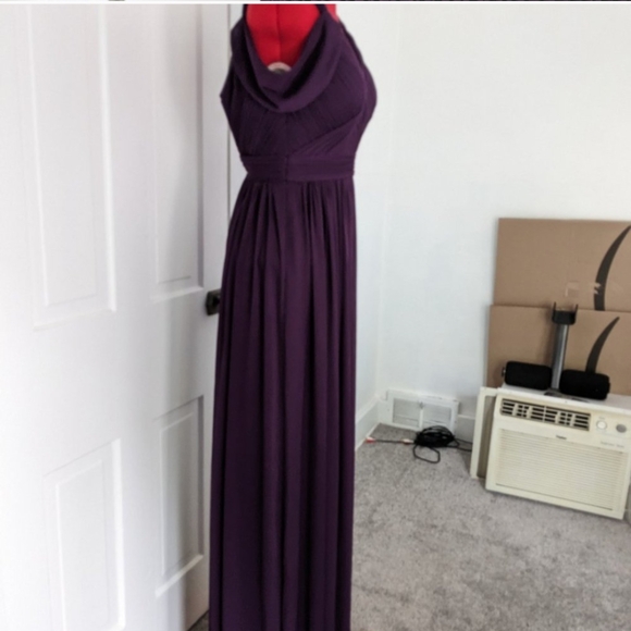 Azazie Calla Dress in Grape, size 2 - Picture 4 of 12